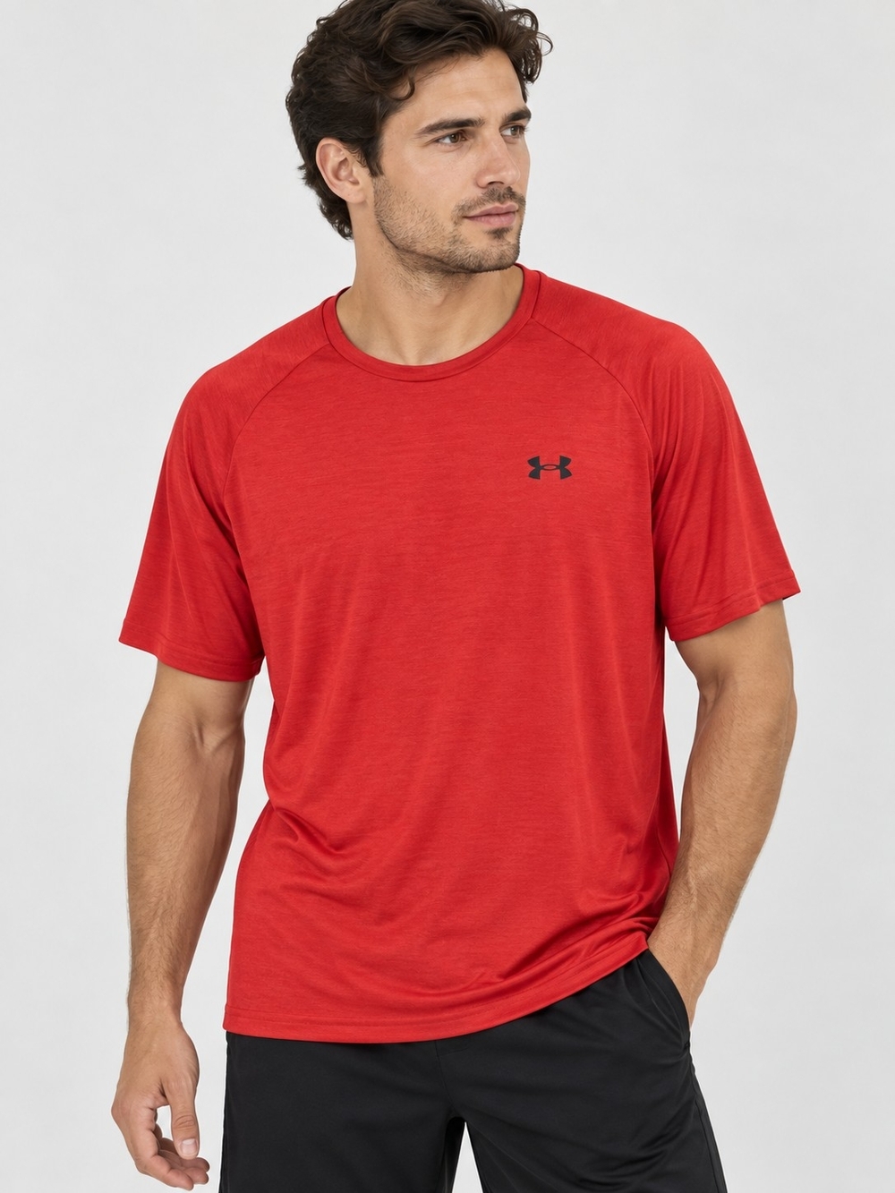 Under Armour Men's Red Athletic Short Sleeve Tee